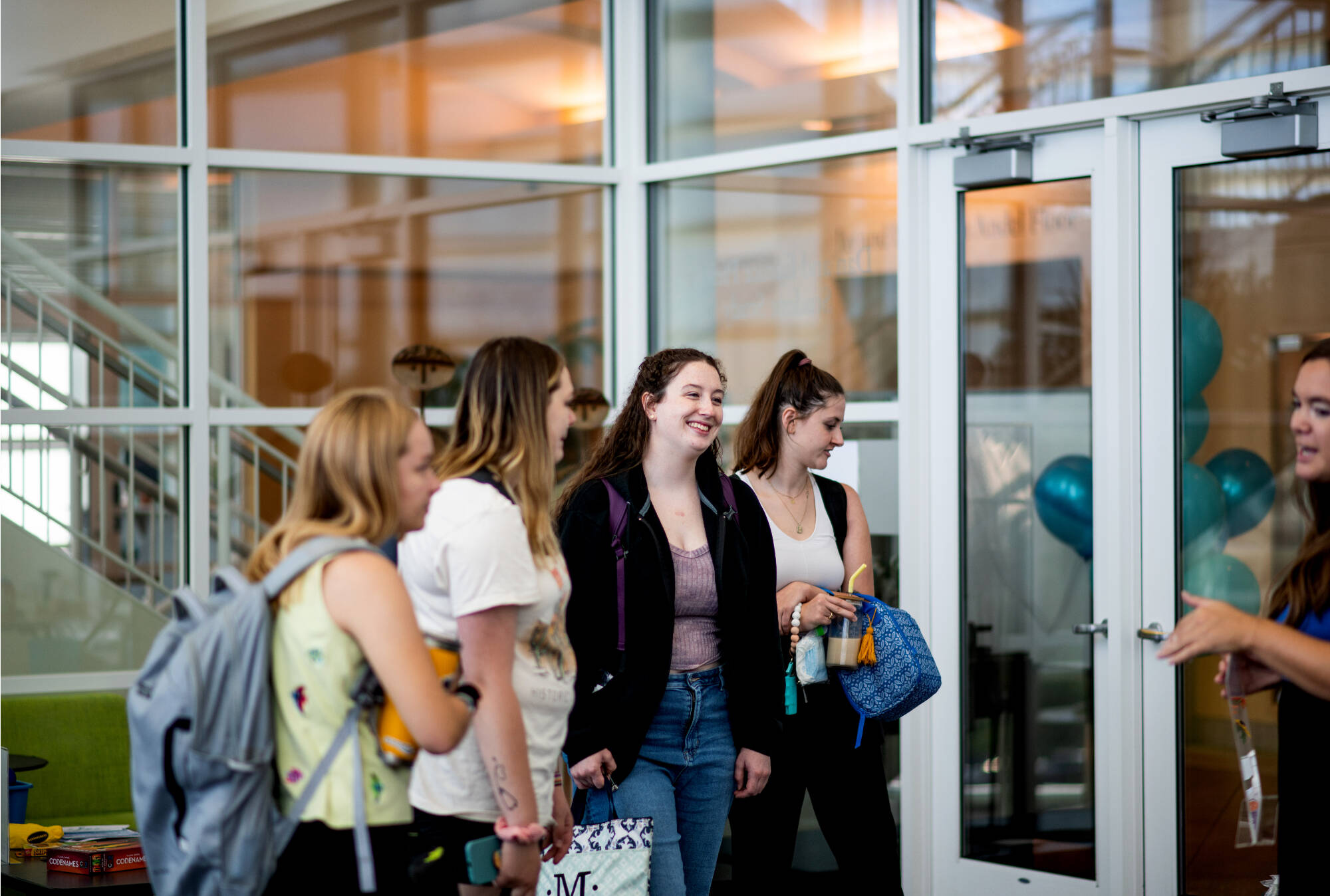 students at the reset room grand opening